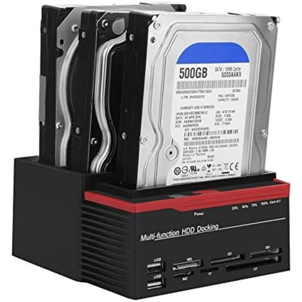 Sonew 2.5 tuuman 3.5 tuuman Dual-Bay USB3.0 SATA/IDE HDD -telakointiasema Offline Clone HUB -kortinlukija 2.5/3.5 tuumalle