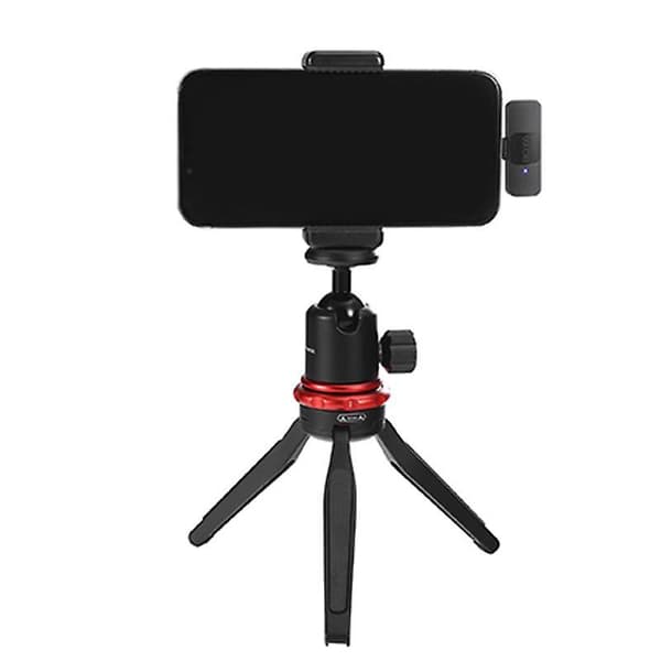 Professionel Trådløs Lavalier Revers Mikrofon Mini Optagemikrofon til Livestream Videooptagelse