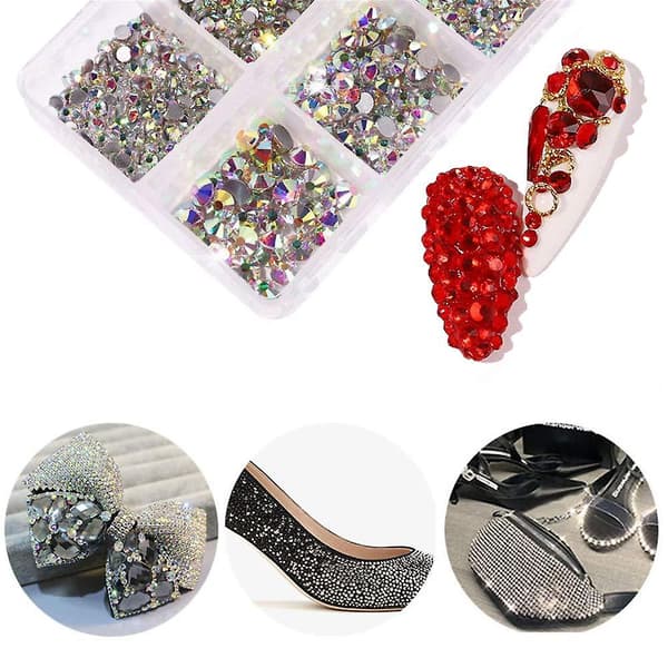 Flat Back Nail Art Krystallsteiner Krystall Flatback Steiner For Utsmykning style 5