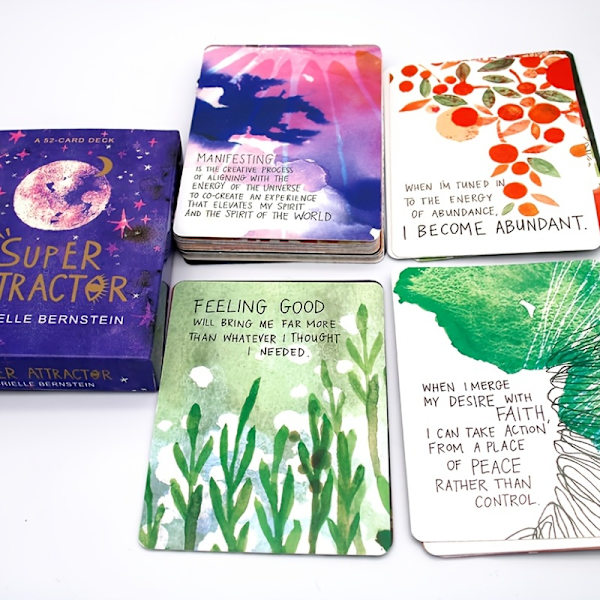1 setti Super Attractor: 52 kortin Tarot Oracle -korttipakka, Gabrielle Bernstein