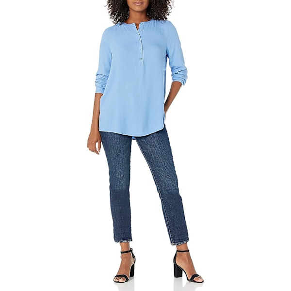Langermet vevd bluse for kvinner Style 7 M