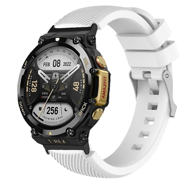Justerbar silikonklokkereim for Huami Amazfit T-Rex 2, erstatningsreim for smartklokke