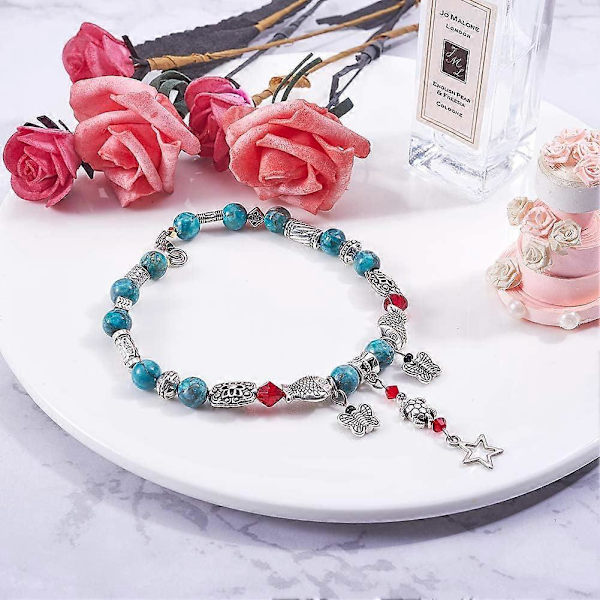 100 st Kolumnmellanläggare Pärlor Tibetansk Rörpärlor Legering Antik Silver Metall Smycken Mellanläggare Lösa Pärlor Berlocker för Armband Halsband DIY Smyckestillverkning 1