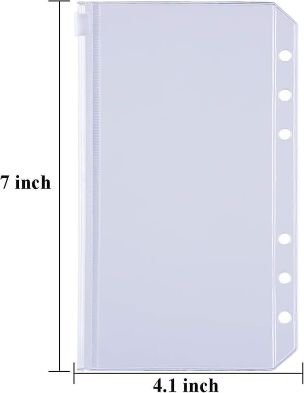 Pärmfickor Plastpärm Dragkedjemapp Waterproof A6 Size