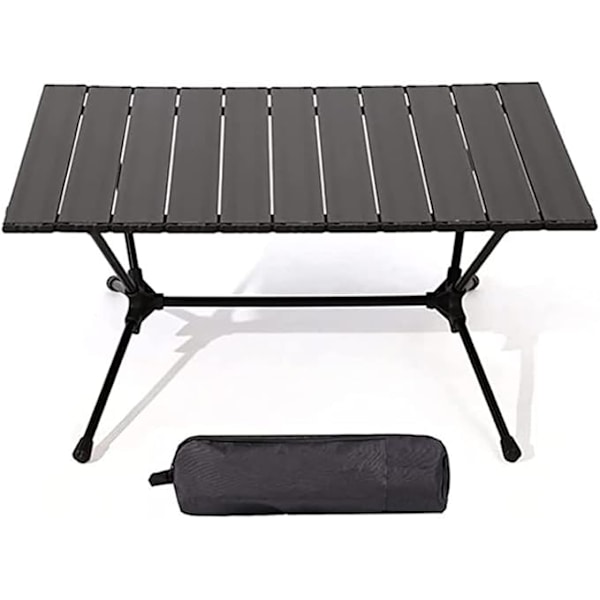 Fällbart Campingbord för Utomhus, 2-4 Personer, Justerbar Höjd, Bärbar Aluminium Fällbord med Bärväska för Camping, Vandring, Picknick, Grill