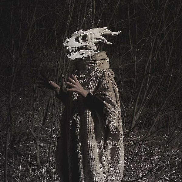 Drage Maske Halloween Cosplay Skræmmende Drage Kranie Hoved Maske Fest Dyre Kranie Maske