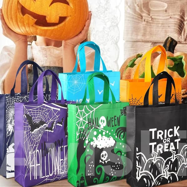 12 st Halloween Trick Or Treat-väskor - Multifunktionella kassar för spöklikt kul!