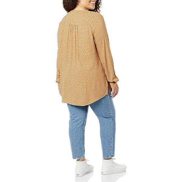 Langærmet vævet bluse til kvinder Style 4 M