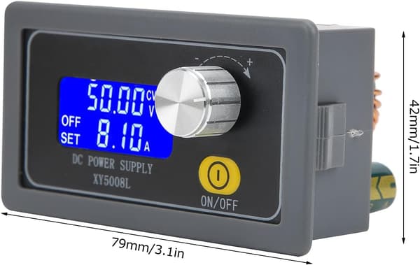 Säädettävä DC-virtalähde 50V 8A, LED-näytöllä varustettu