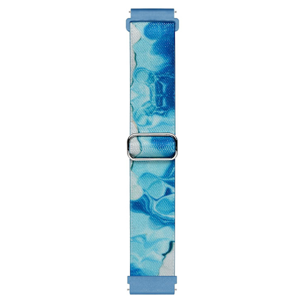 Mønstret urrem til Coros Apex Pro/Apex 46mm, 22mm nylon flettet rem udskiftning Ocean Blue
