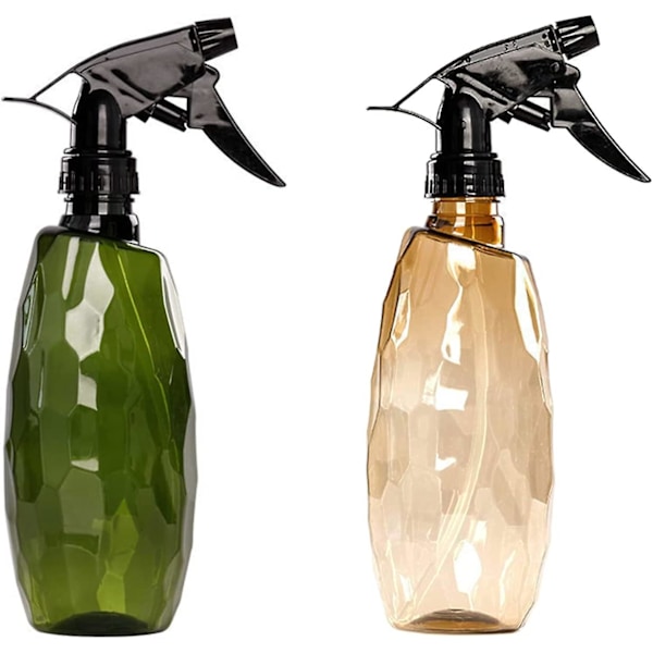 Plastsprayflaskor, 2-pack Acsergery presentförpackning sprayflaskor, 500 ml sprayflaska för växter