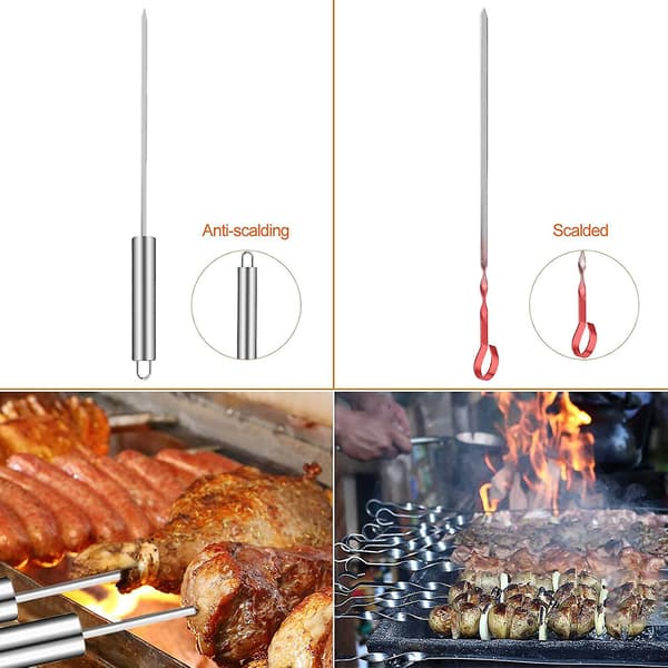 BBQ Grill Værktøjssæt 8 Dele Rustfrit Stål Grilltilbehør Med Transportable Tasker