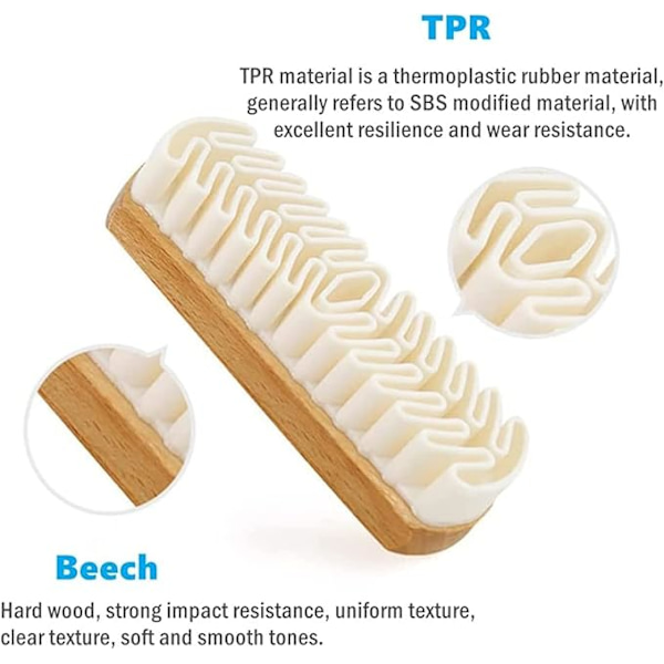 2 kpl Magic Silicone -harja - Magic TPR Suede/Nubuck -harja kenkien puhdistukseen ja hoitoon, kenkien, huonekalujen puhdistukseen, pörröttämiseen ja nukan nostamiseen