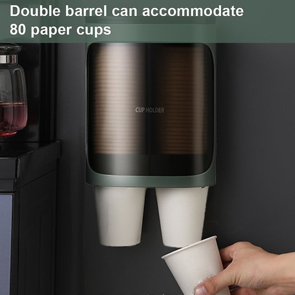 Dragkedja kopp dispenser - Monterbar hållare för koppar, vatten dispenser, kylare eller vägg Style 4