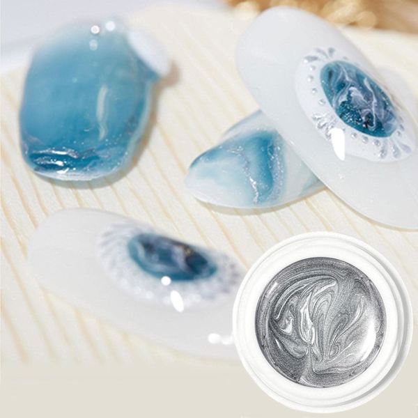 3 Malt Gel Polish, Gull Sølv Rose Gullfarget Negl Malt Gel Polish 3D Metall Gel Neglekunst Malingsgel Skulptur UV DIY Neglekunst Manikyr