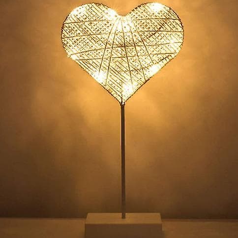 LED Stjerne Rotting Hul Form Skrivebordslampe Juledekorasjon size7