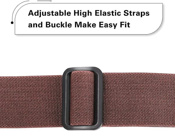 Herre Seler Med 4 Karabinhager Bred 3,8 Cm Justerbar Og Elastisk X-ryg