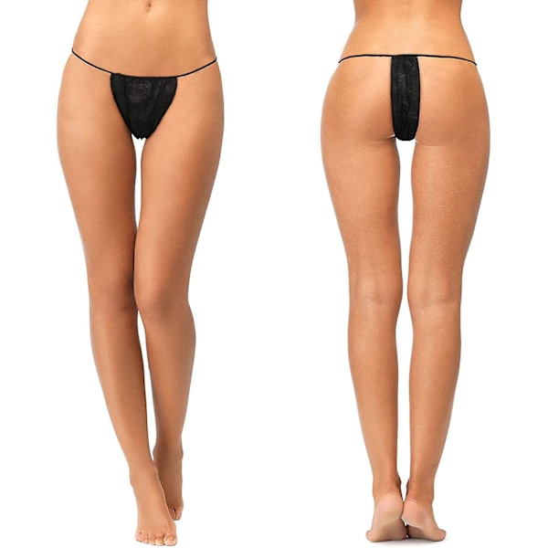 Althee 60 stycken engångs-tanga trosor Spa Spray Tanning Wraps Underkläder Engångs Bikini Tanga S-2XL L