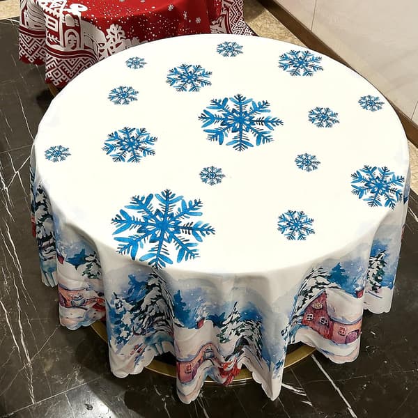 Rund julduk, tvättbar julduk A 47 inches