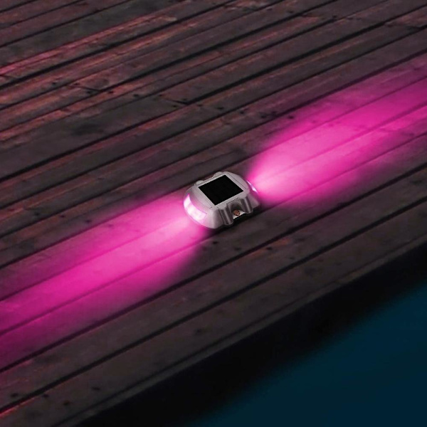 2 kpl aurinkokennovalaisimia LED-ajotievalaisimet laiturin valot portaille kävelyteille portaisiin puutarhoihin pihoille purple