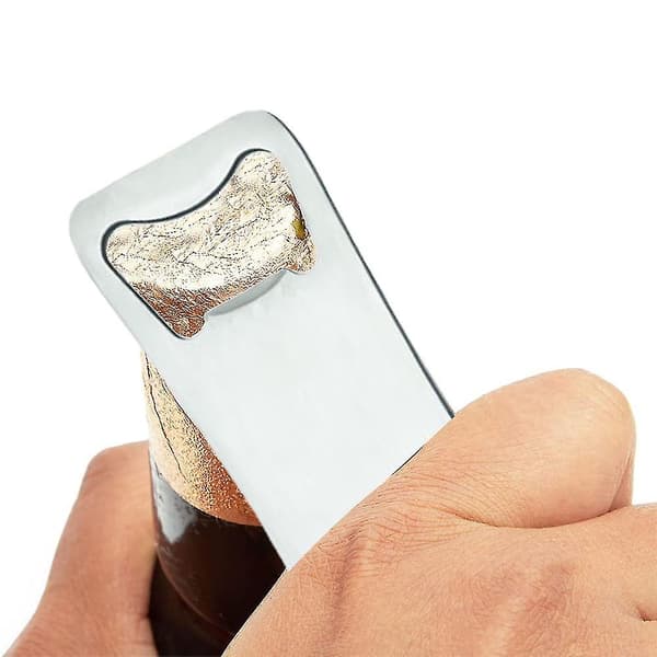 Rustfri Stål Flad Oplukker Bartender Oplukker Til Bar, Simpel Og bottle opener