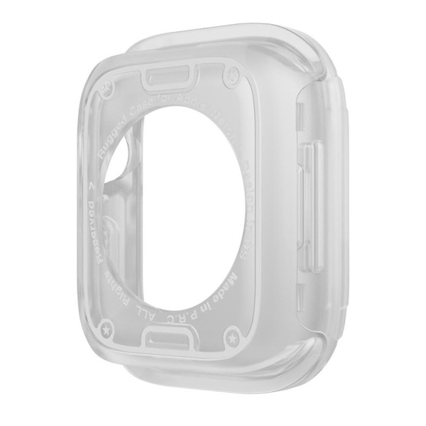 For Apple Watch Series 6 5 4 SE SE (2022) 44mm/8 7 45mm Klokke Deksel TPU+PC Anti-fall Beskyttelse Transparent