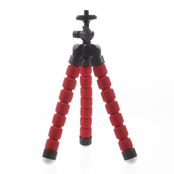 Bærbar, myk, justerbar stativholder for GoPro Hero 4/3+/3/2/1 SJ4000/5000/6000 Xiaomi Yi Red