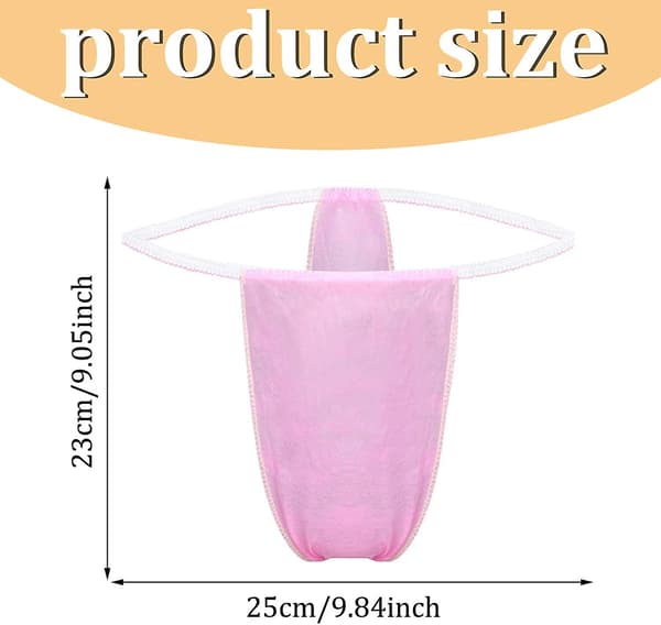Althee 100-pack Engångsunderkläder för Kvinnor Engångs Bikini Engångs Kroppsomslag Underkläder T String S-2xl M
