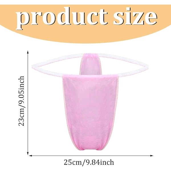 Althee 100-pack Engångsunderkläder för Kvinnor Engångs Bikini Engångs Kroppsomslag Underkläder T String S-2xl S