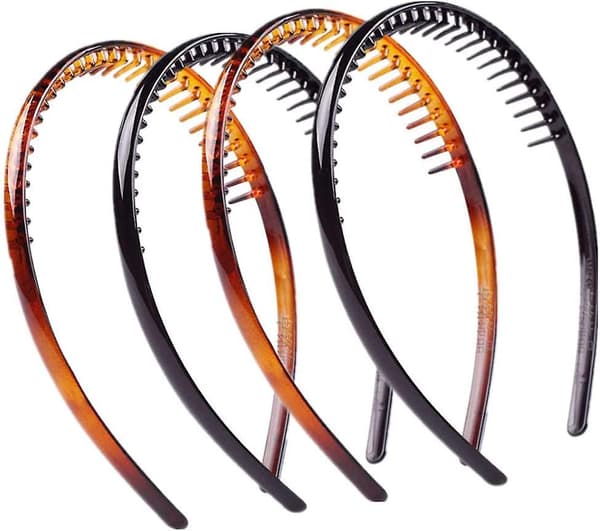 2-pack Acsergery unisex present pannband med tandad hårkam