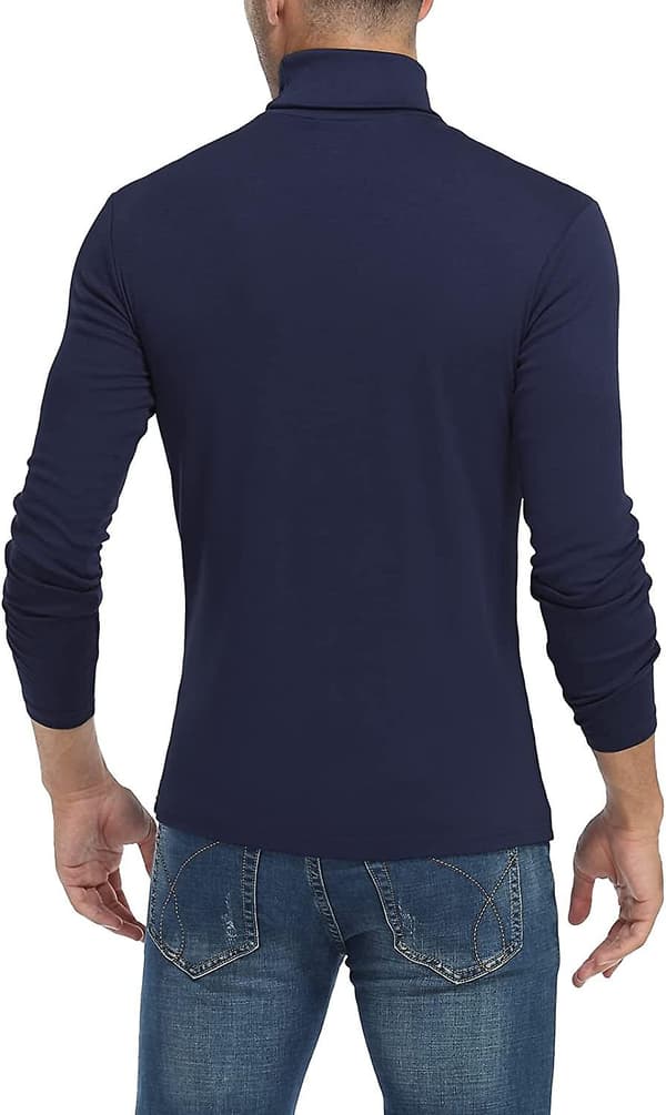 Miesten poolokaulusneule, slim fit, pitkähihainen