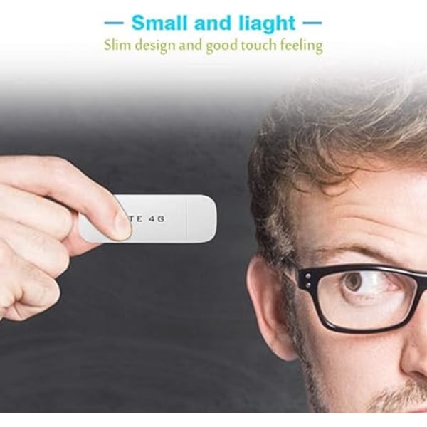 4G USB WiFi -dongeli, 4G LTE USB -verkkosovitin langaton WiFi-hotspot-reititinmodeemitikku (WiFi-toiminnolla)
