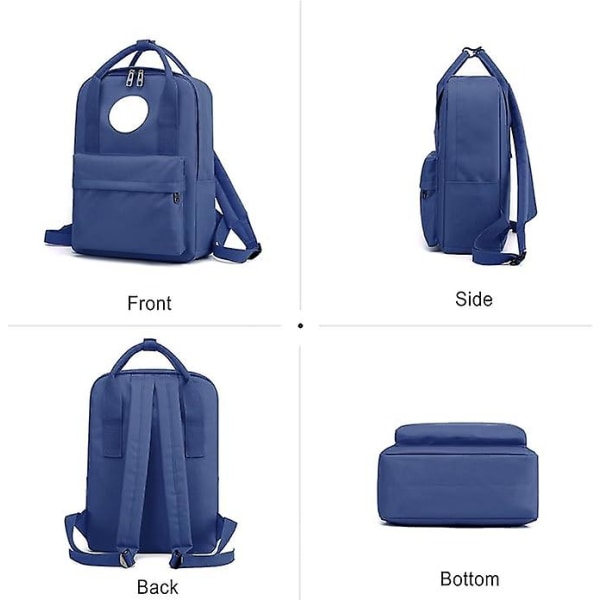 Børne Rygsæk Skoletasker Piger Drenge Skoletaske Skoletasker Til Teenagere Datter Søn Udendørs Rejse Skoledagsrygsække Vandtæt Polyester, navy S
