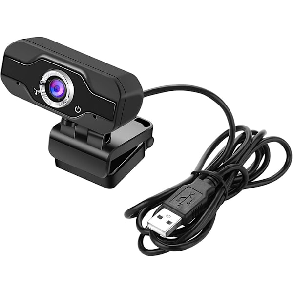 K68 1080P Fixedfocus Webcam USB 2.0 Webkamera med Mikrofon