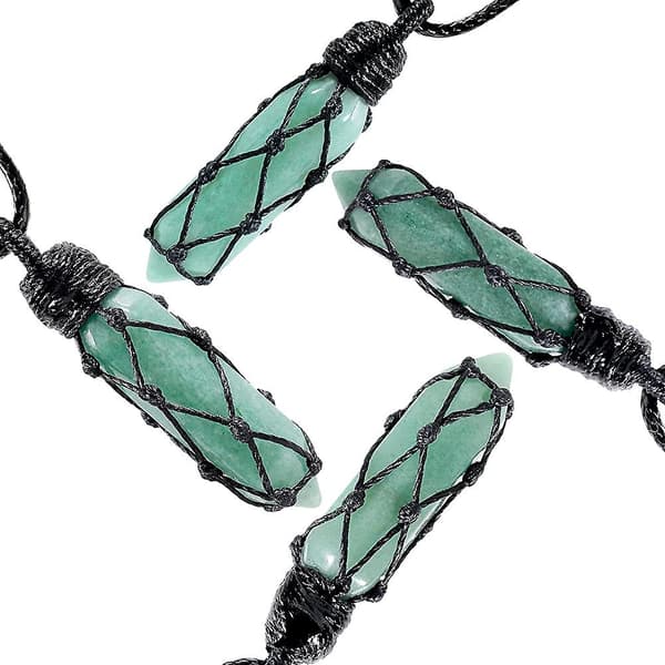 Hexagonal Quartz Crystal Point Halsband för Kvinnor Män,acsergery Naturlig