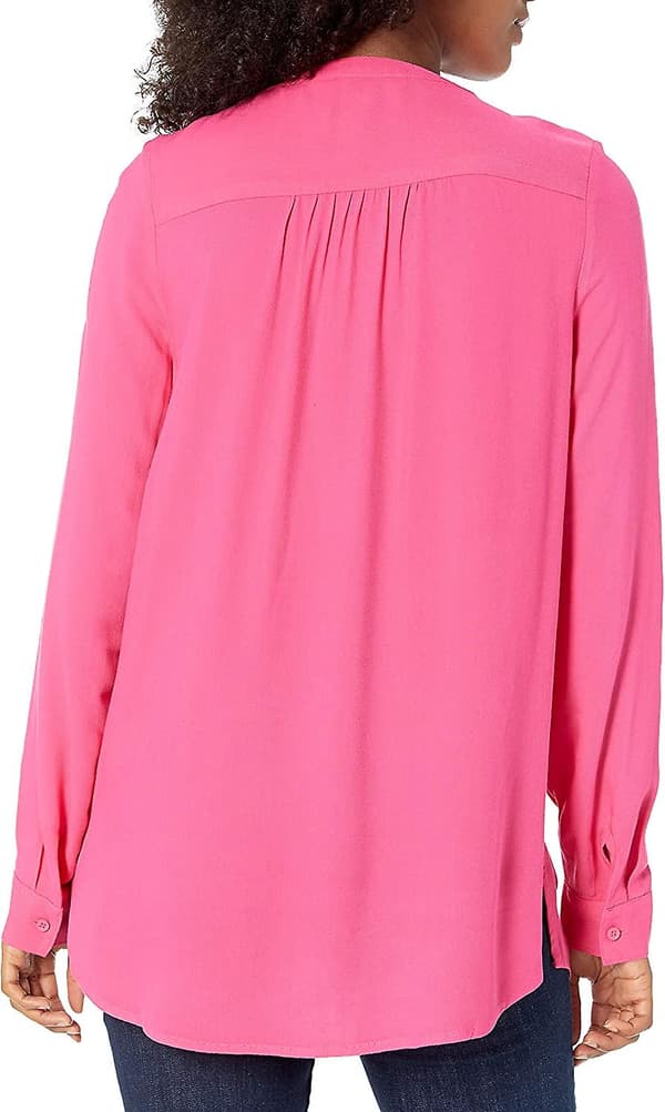 Långärmad vävd blus för dam Style 9 XS