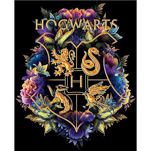 Hogwarts 5D DIY Diamantmålning Kit Fullt Kit För Vuxna Barn Harry Potter Magic Badge Diamantmålning Kit För Present, Dekoration