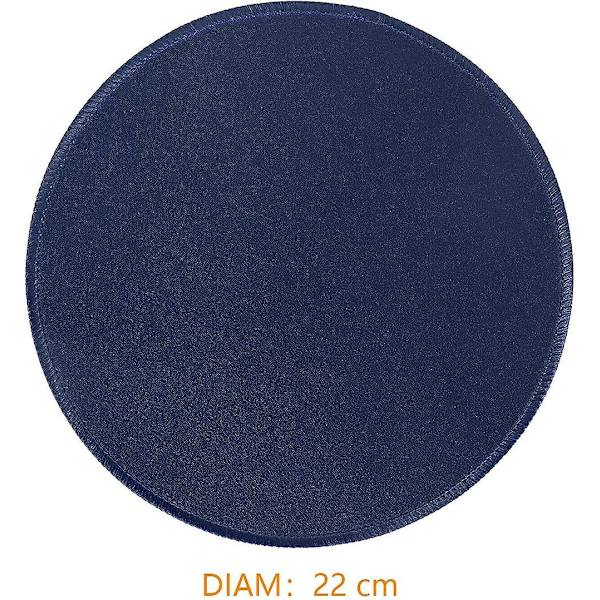 Pelihiirimatto tietokoneelle/kannettavalle 26x21x0,2 cm, näppäimistöalusta, työpöydän alusta Dark Blue Round