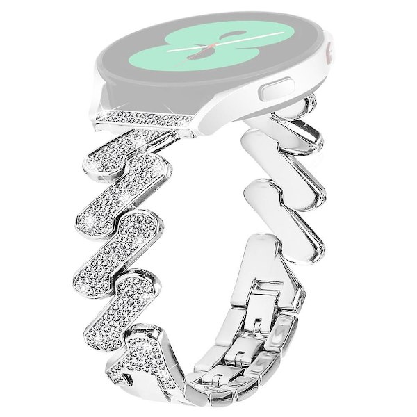 20mm Metallinen kellon ranneke Samsung Galaxy Watch4 40/44mm / Watch 5 40/44mm / Watch4 Classic 42/46mm Silver