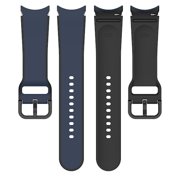20 mm sportklockarmband för Galaxy Watch4/5/6 40 mm 44 mm/Watch6 Classic 43 mm 47 mm/Watch 5 Pro 45 mm Midnight Blue  Black