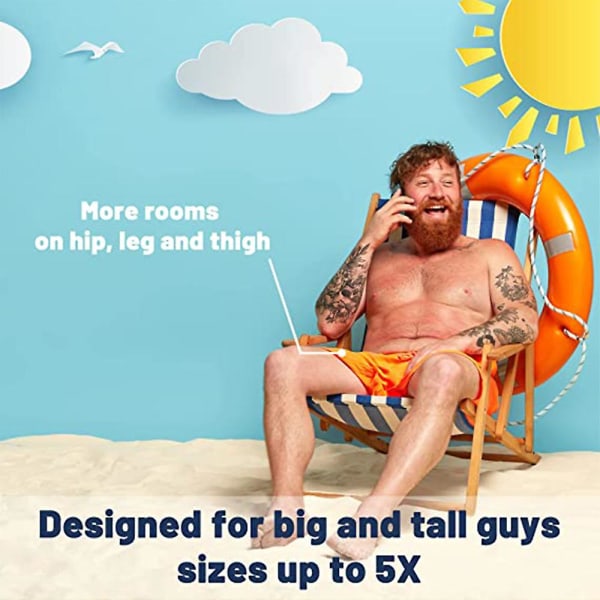Sommercapribukser for menn, avslappede herreshorts, moteriktige herrebukser for stranden m