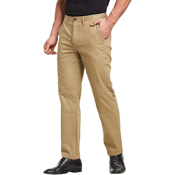 Chino-byxor för Yetsye män Casual Chinos Regular Fit Smart Pants