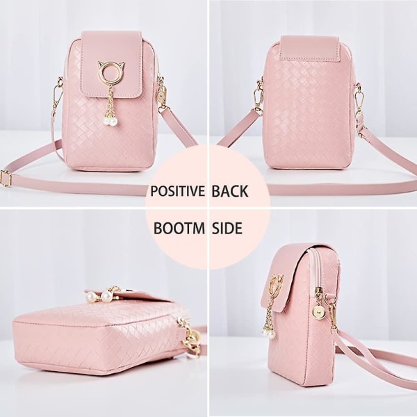 Kvinnors Mini Crossbody PU Mobiltelefon Axelväska()