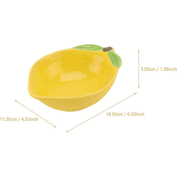 Dessert tallrikar snacks fruktsallad fat keramik skål fat fat bakverk tallrik vacker bordsdekoration citron