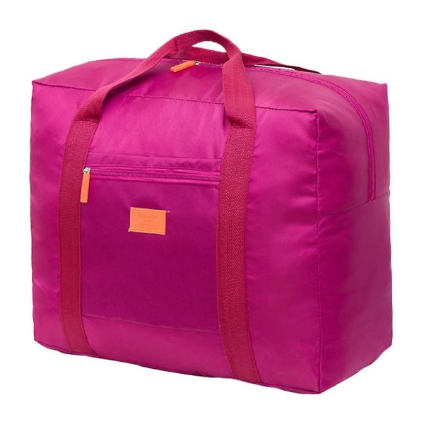 Foldbar Rejsetaske Vandafvisende Nylon Stor Bagage Organizer Opbevaringstaske Rejse Duffel Bag Rose