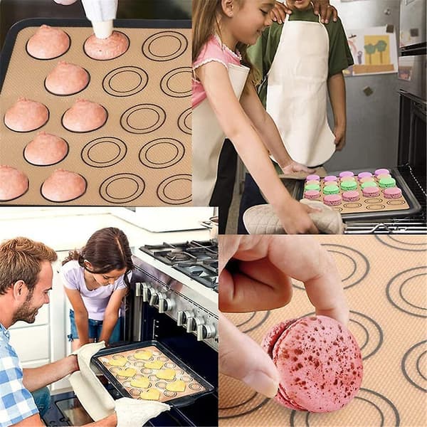 Silikone Bagemåtte DIY Kage Cookie Konditori Ovn Bageform Ark Måtte Køkken Bage Tilbehør Non-stick