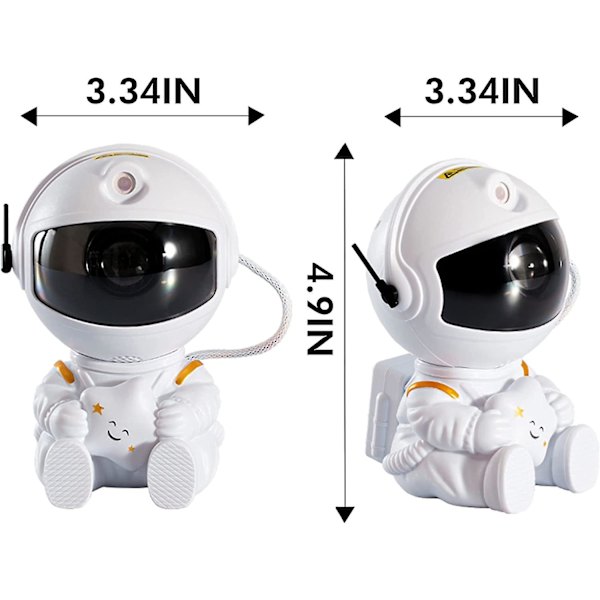 Astronaut Galaxy Nattlampa Projektor, Rum Dekor Estetisk, Jul, Födelsedagar, Alla Hjärtans Dag Present, Spelrum Dekor, Fjärrkontroll Och 360 Rotation