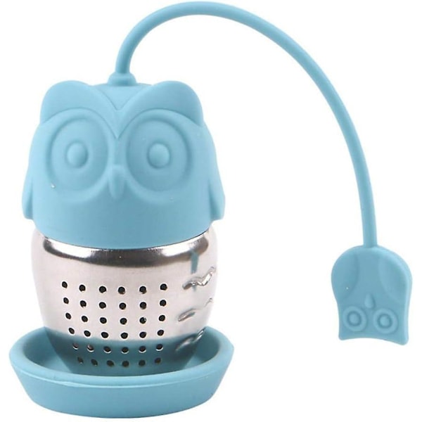 Te-infuser - Banan Ugle Silikone Flydende Paraply med Urte Krydderi Filter