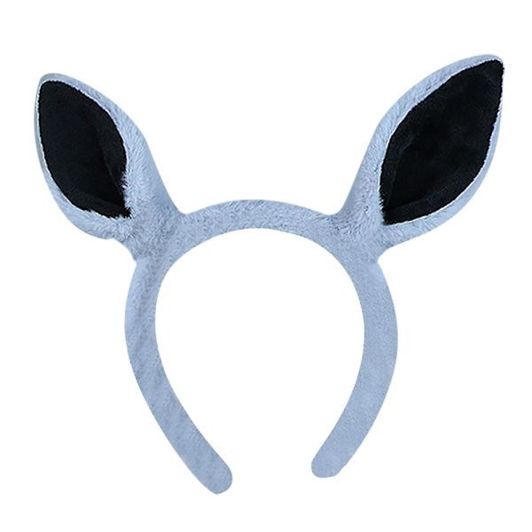 Soft-touch Bunny Horse Åsneöron, One Size, Halloween Jul Djur Huvudbonader Kamelbrun grey black