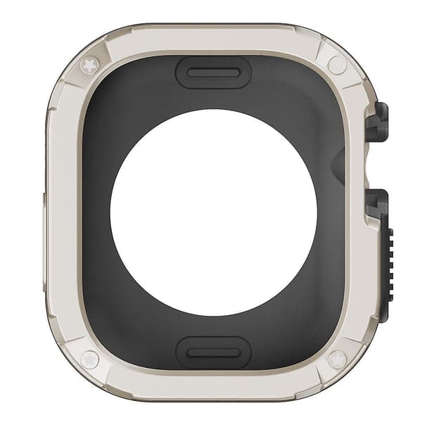 Stötsäkert TPU+PC-skyddsfodral för Apple Watch Ultra 49mm Starlight